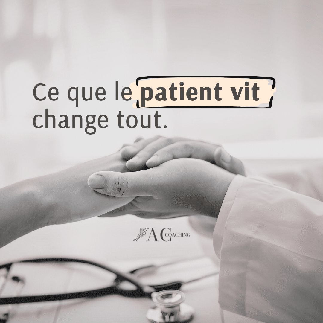 Relation soignant patient illustrant l’importance du vécu patient et de la communication émotionnelle dans le soin